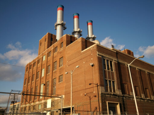 Industrial plant supplied with process steam by a rental boiler