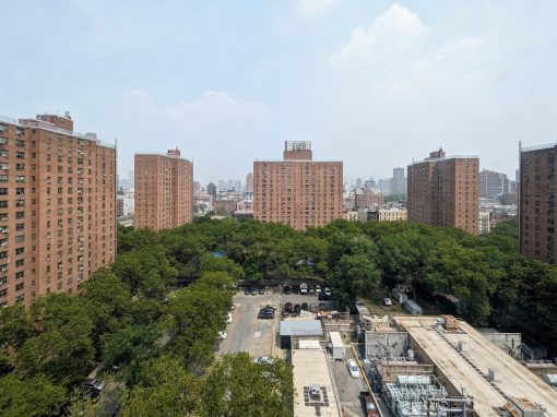 Public housing buildings supported by a municipal boiler rental