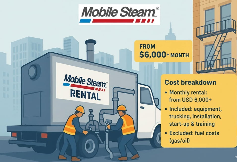 Commercial Boiler Rental Costs in New York
